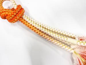 未使用品　正絹　手組帯締め